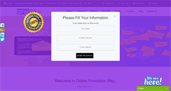 Desktop Screenshot of onlinepromotionway.com