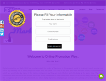 Tablet Screenshot of onlinepromotionway.com